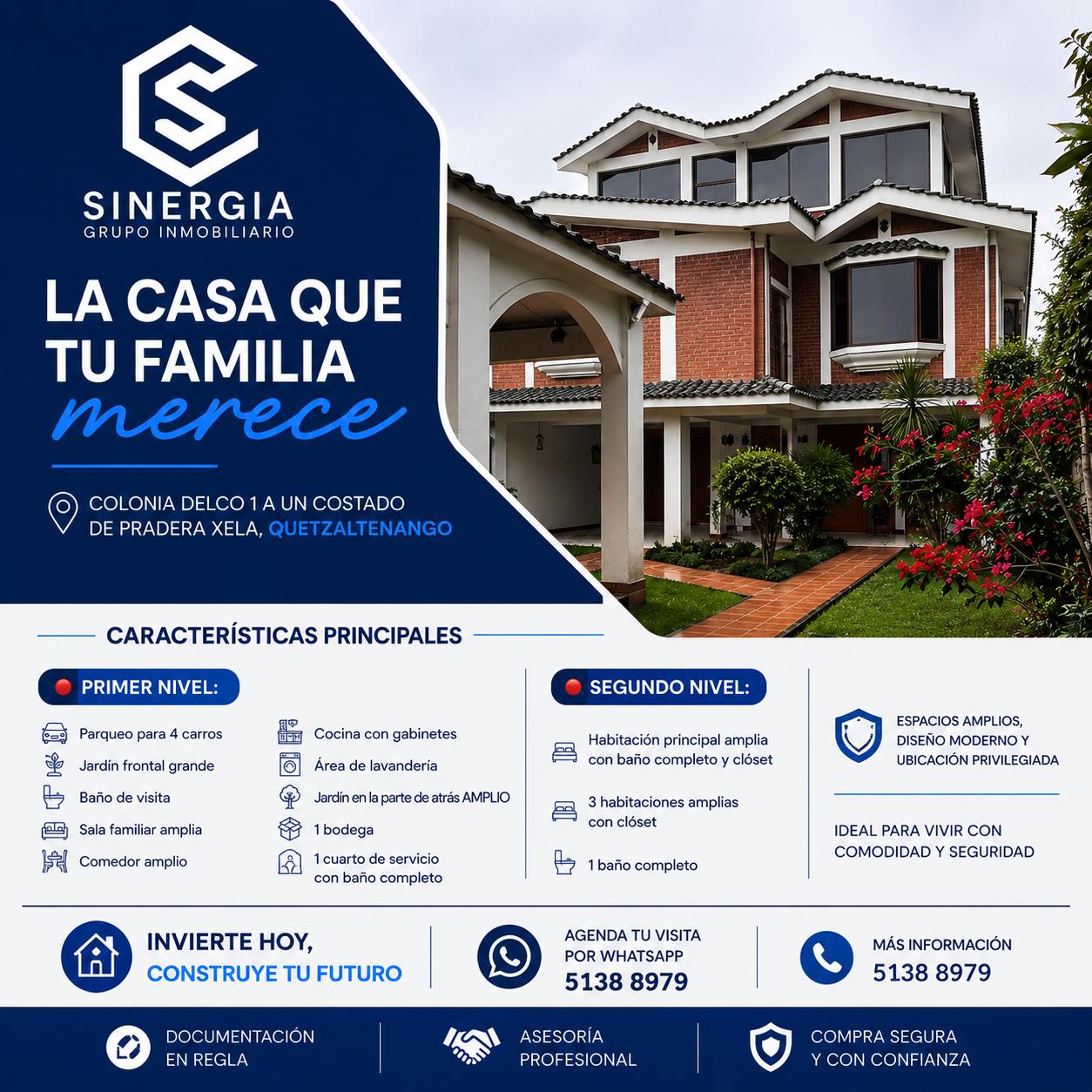 Casa de Lujo Colonia Delco 1, Quetzaltenango