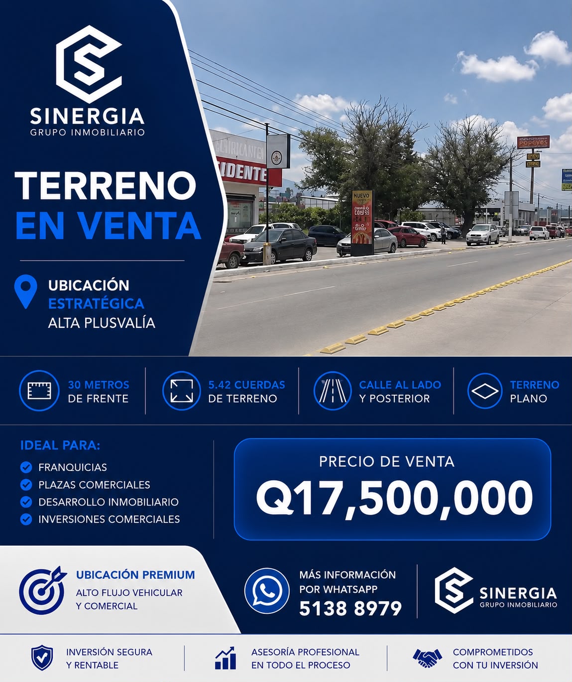 Terreno Comercial Rotonda Marimba, Quetzaltenango